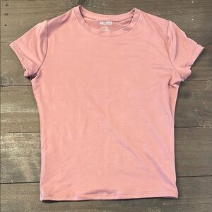 Hollister Pink Fitted Short Sleeve T-Shirt